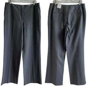 Chico's grey trousers straight leg "The ultimate fit" regular size 2 (12-L) NWT.